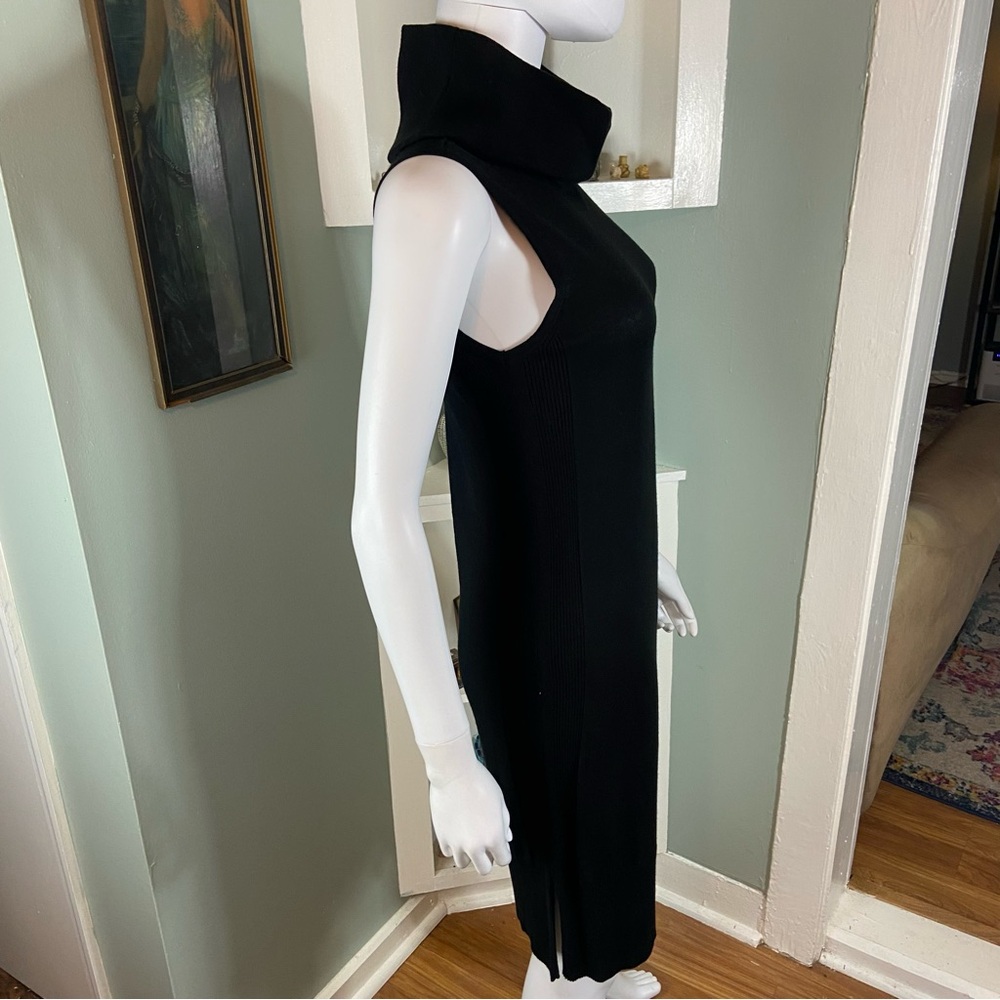 NWT New White House Black Market Cowl Neck Mini Dress Sheath Knit Sleeveless XS - Picture 6 of 13
